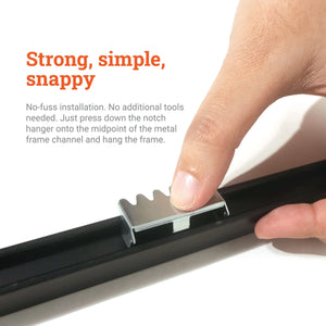 Metal Frame Notch Hanger - S-HWR-09X - Picture Hang Solutions