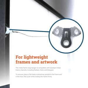Metal Frame Snap Hanger - S-HWR-05X - Picture Hang Solutions