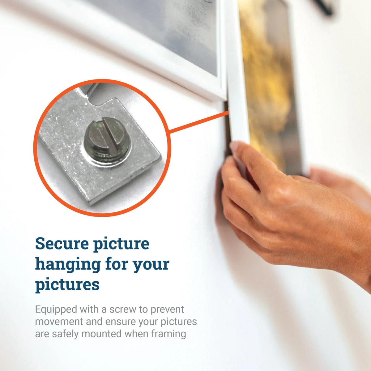 Metal Frame Solid Hanger - S-HWR-4258X - Picture Hang Solutions