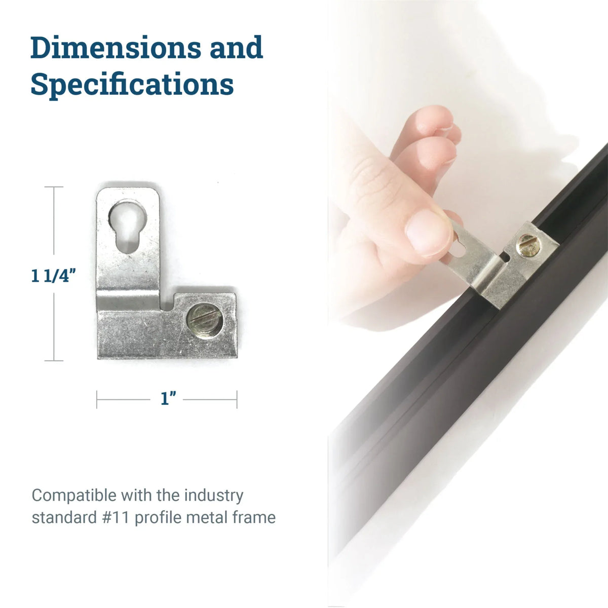Metal Frame Solid Hanger - S-HWR-4258X - Picture Hang Solutions