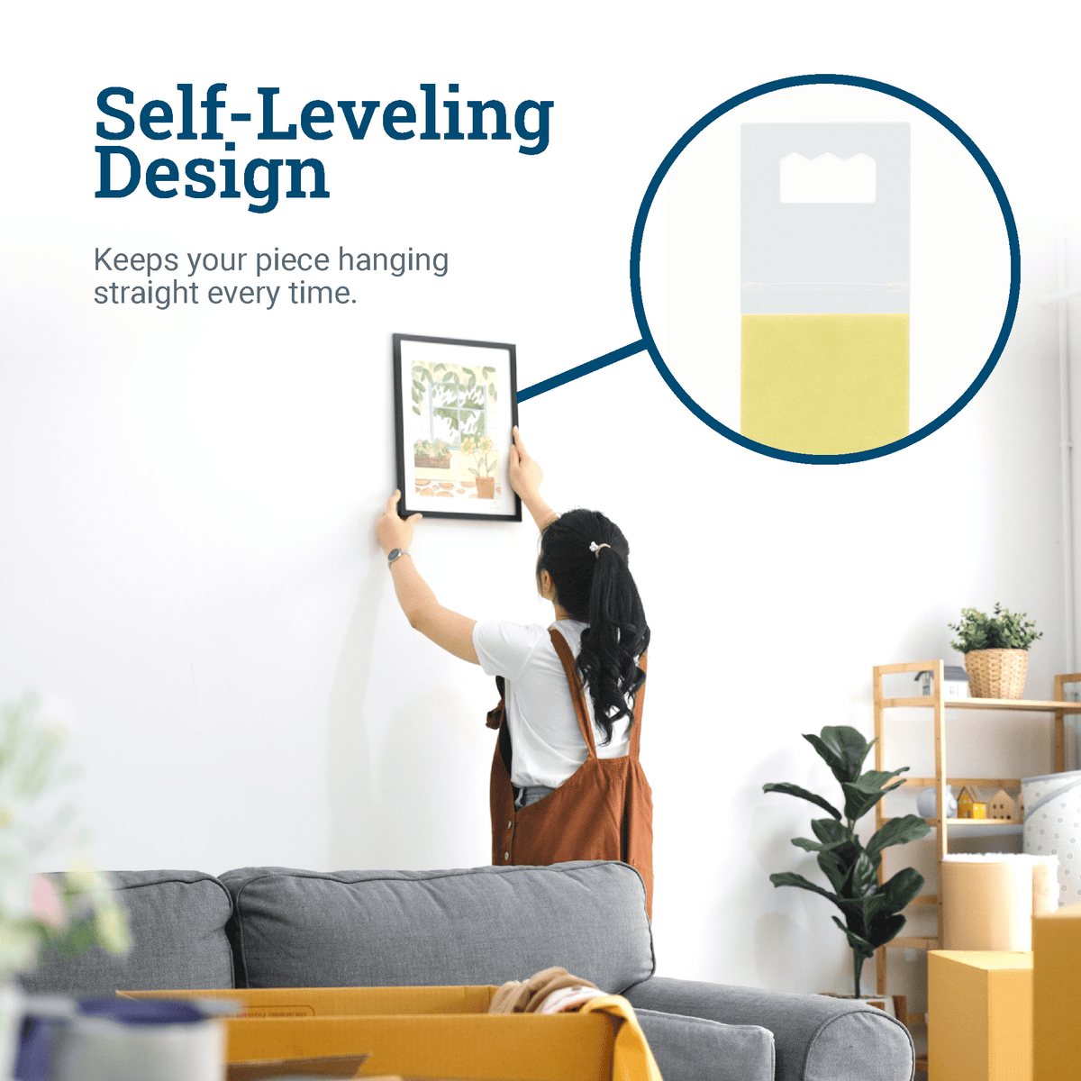 Mini ZigZag Adhesive Picture Hanger - S-HWR-109X - Picture Hang Solutions