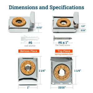 Mirror Mounting Hardware Kit - S-HWR-MIRHNG - Picture Hang Solutions