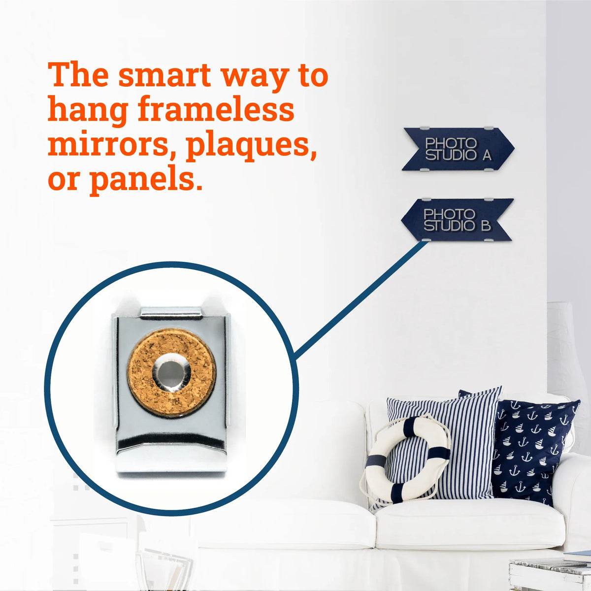 Mirror Mounting Hardware Kit - S-HWR-MIRHNG - Picture Hang Solutions