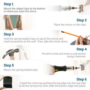 Mirror Mounting Hardware Kit - S-HWR-MIRHNG - Picture Hang Solutions