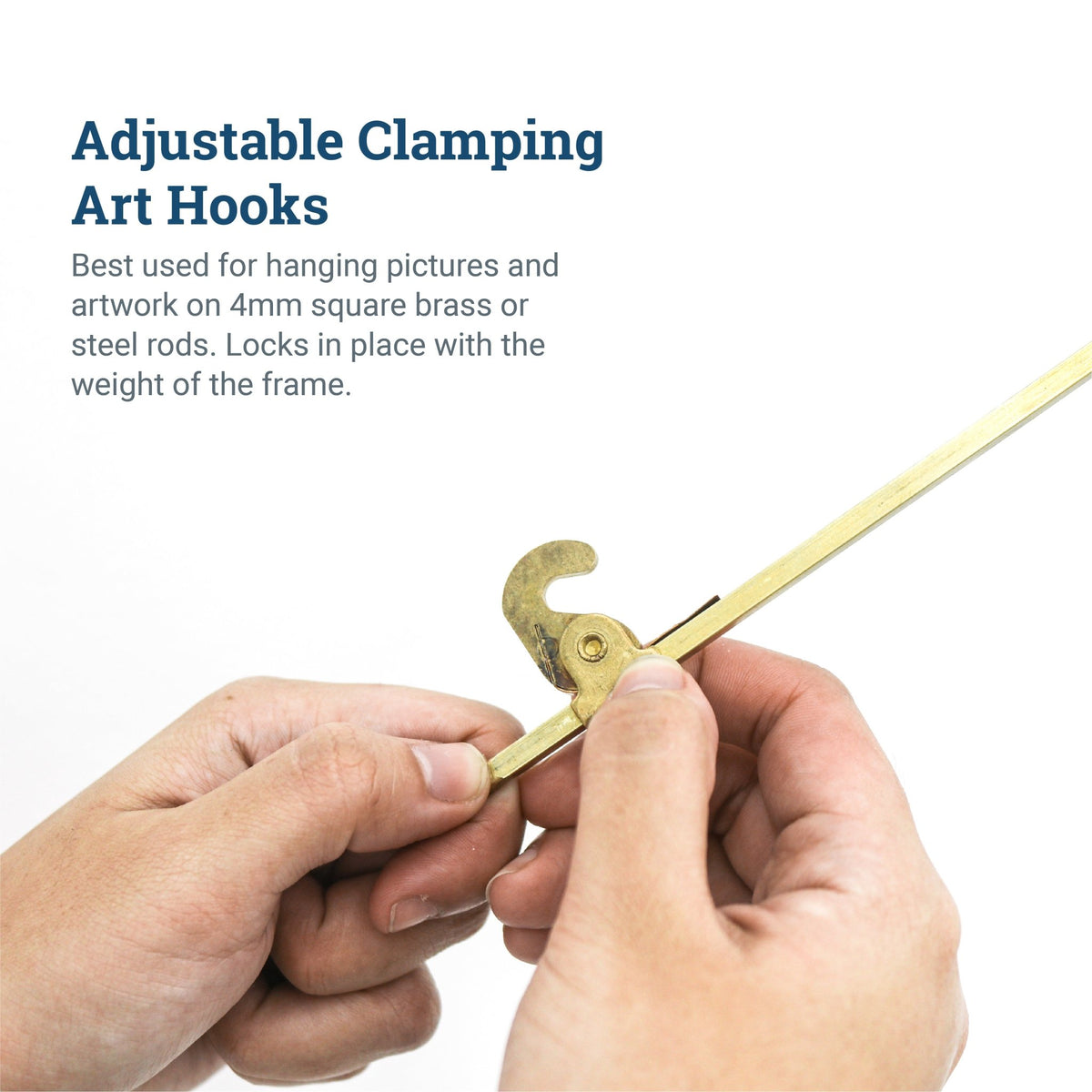 Monkey Hanger - Gallery Rod Adjustable Hook - BGS-HOOK - Picture Hang Solutions
