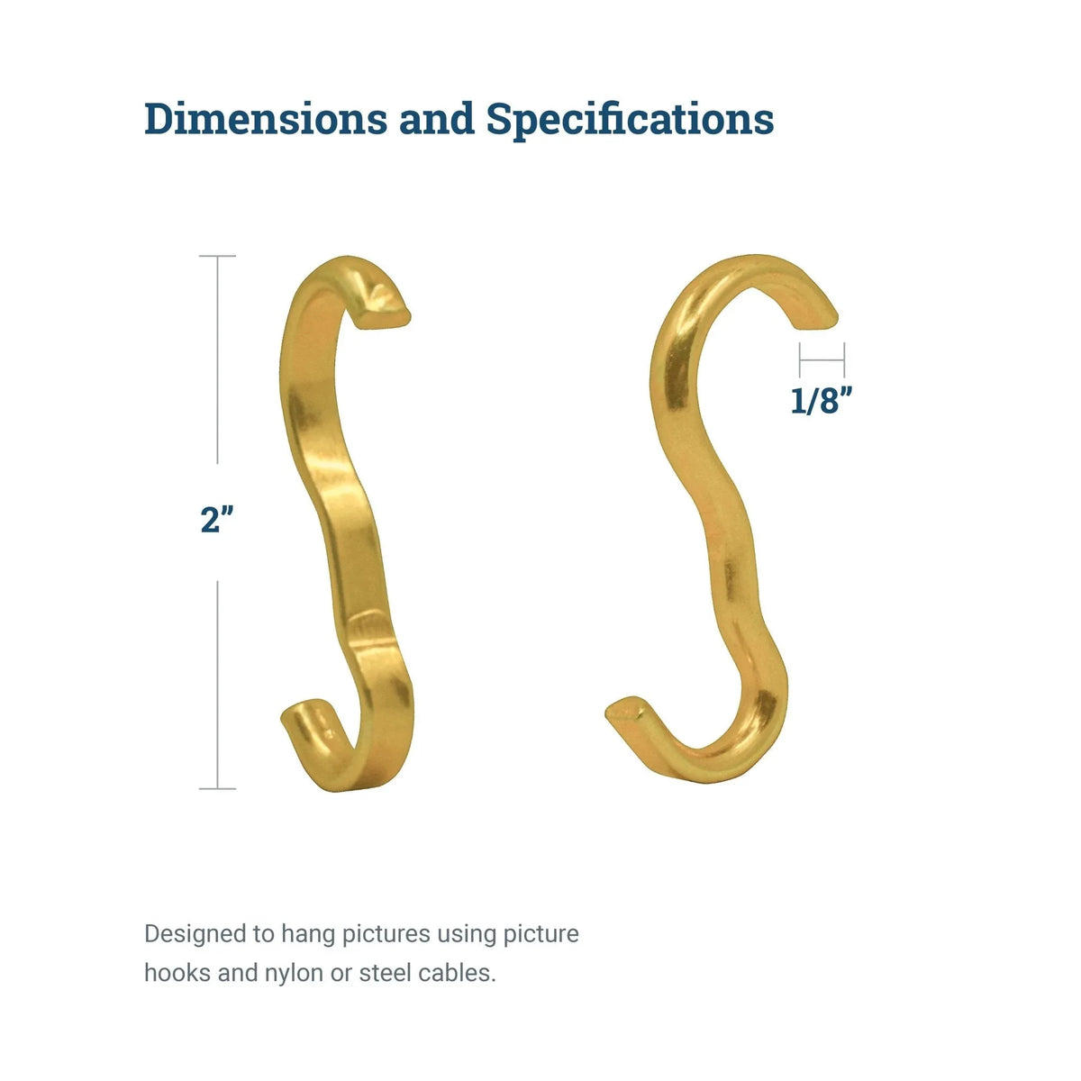 Narrow Picture Rail Hook - S-HWR-1326X - Picture Hang Solutions