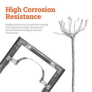 No. 2 Braided Wire - S-HWR-740-2 - Picture Hang Solutions