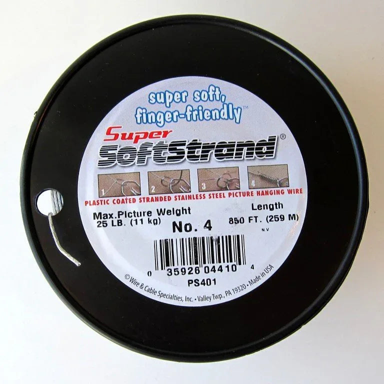 No. 4 Vinyl Coated Stainless Wire 850ft - S-BOX-6401 - Picture Hang Solutions
