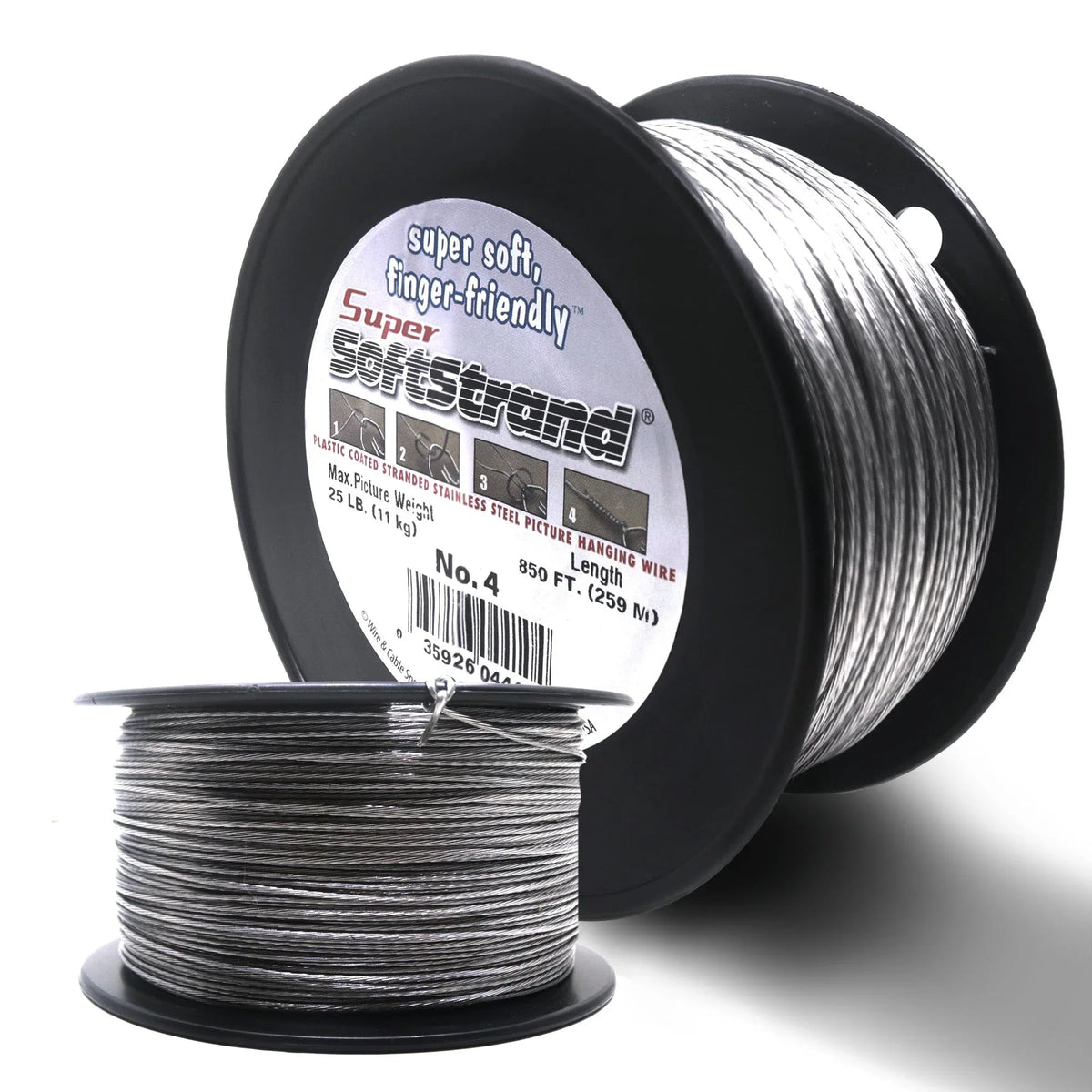 No. 4 Vinyl Coated Stainless Wire 850ft - S-BOX-6401 - Picture Hang Solutions
