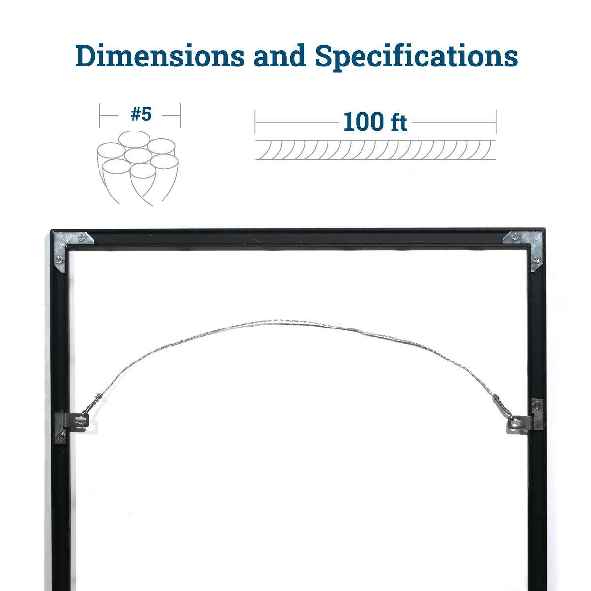 No. 5 Braided Picture Wire 100ft. - S-ROLL740-5 - Picture Hang Solutions