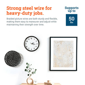 No. 5 Braided Picture Wire 100ft. - S-ROLL740-5 - Picture Hang Solutions