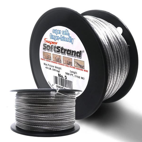 No. 5 Vinyl-Coated Wire - 500 ft | Picture Hang Solutions