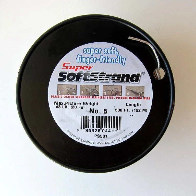 No. 5 Vinyl Coated Stainless Wire 500ft - S-BOX-6501 - Picture Hang Solutions