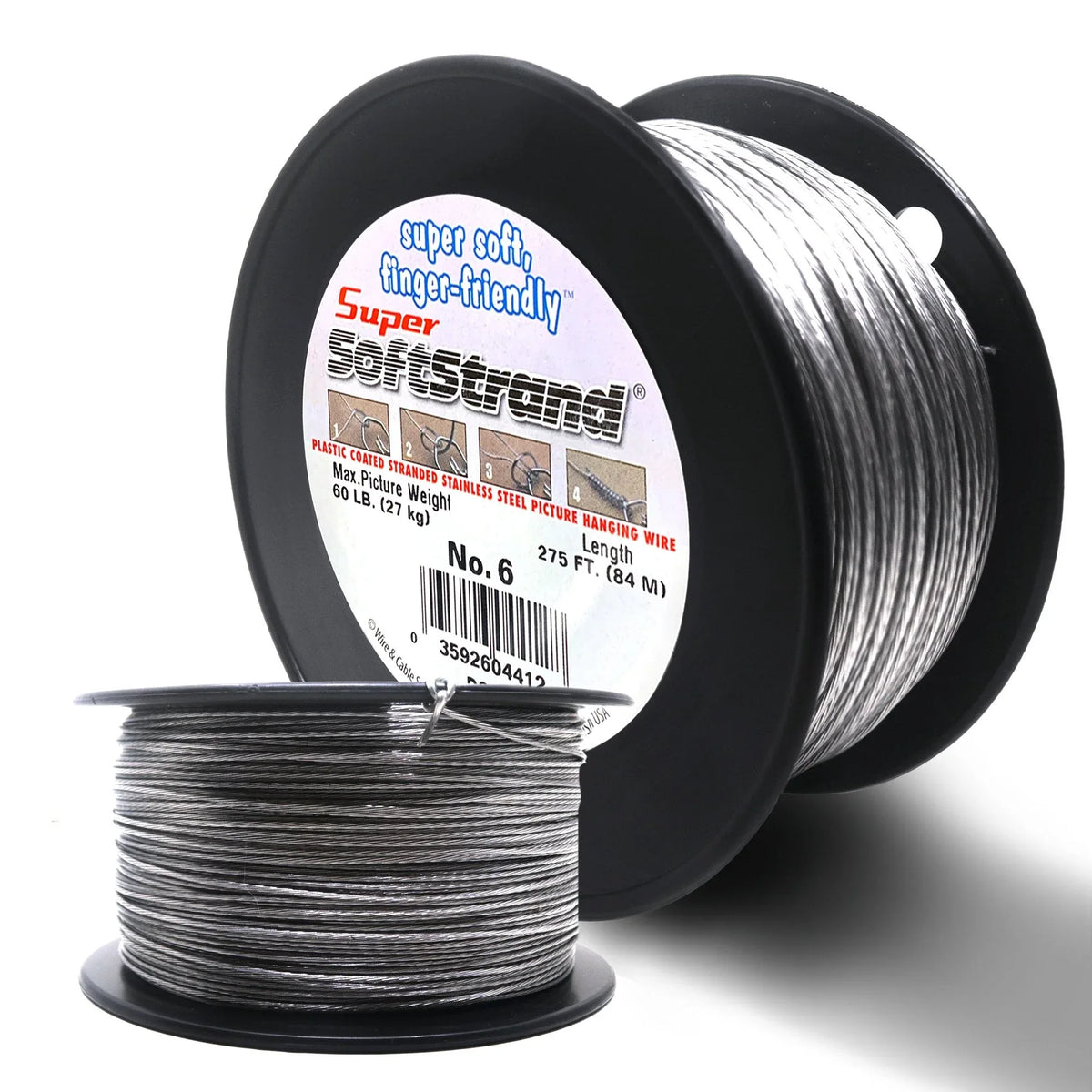 No. 6 Vinyl Coated Stainless Wire 275ft - S-BOX-6601 - Picture Hang Solutions