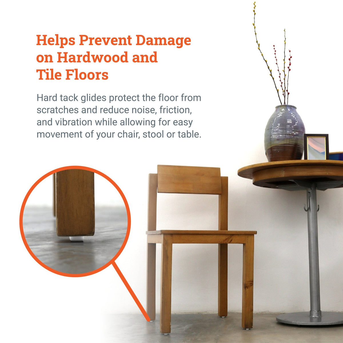 Plastic Headed Tack Glide - S-HWR-TACK-8 - Picture Hang Solutions