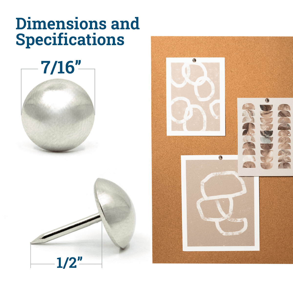 Premium Upholstery Tacks - S-HWR-TACKUPX - Picture Hang Solutions