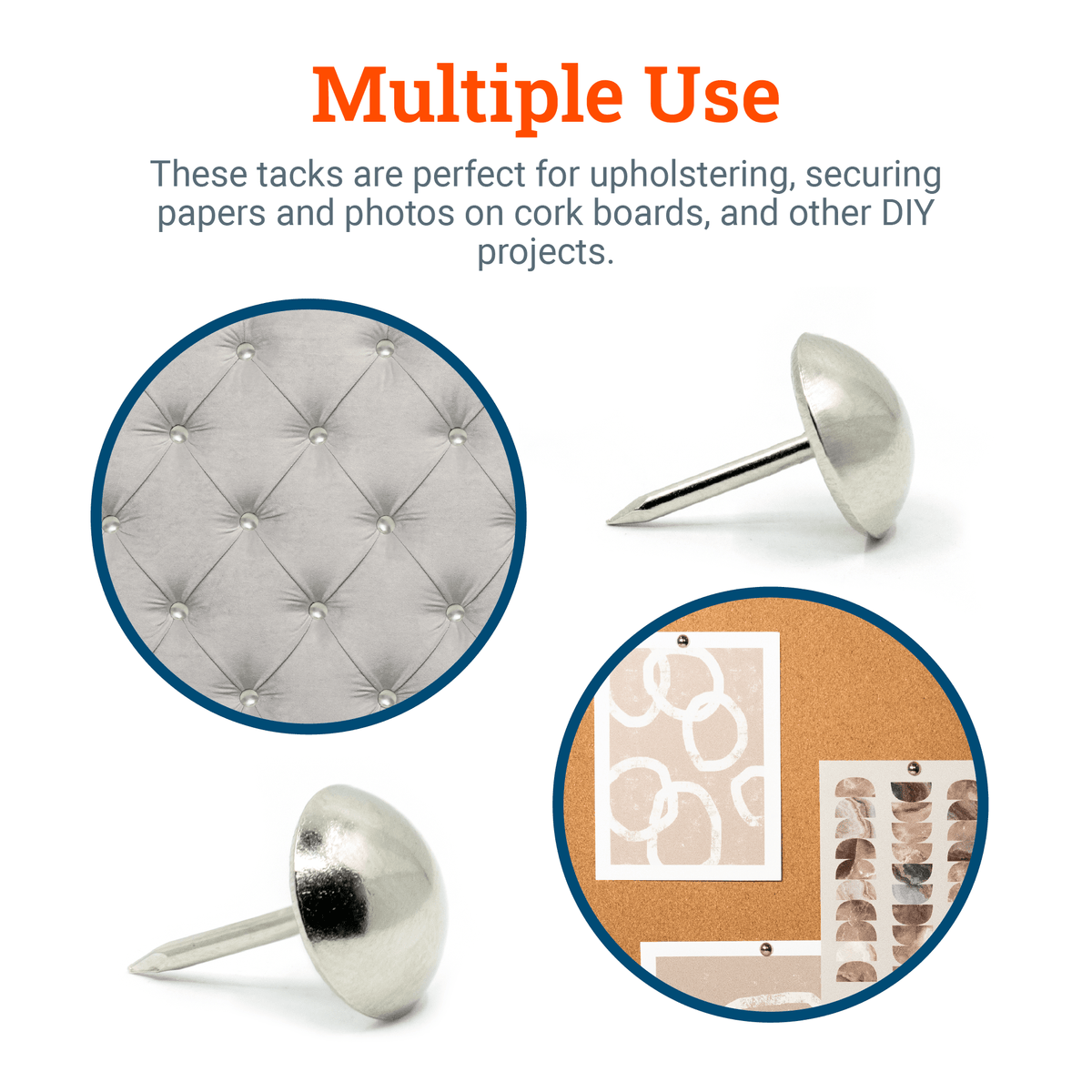 Premium Upholstery Tacks - S-HWR-TACKUPX - Picture Hang Solutions