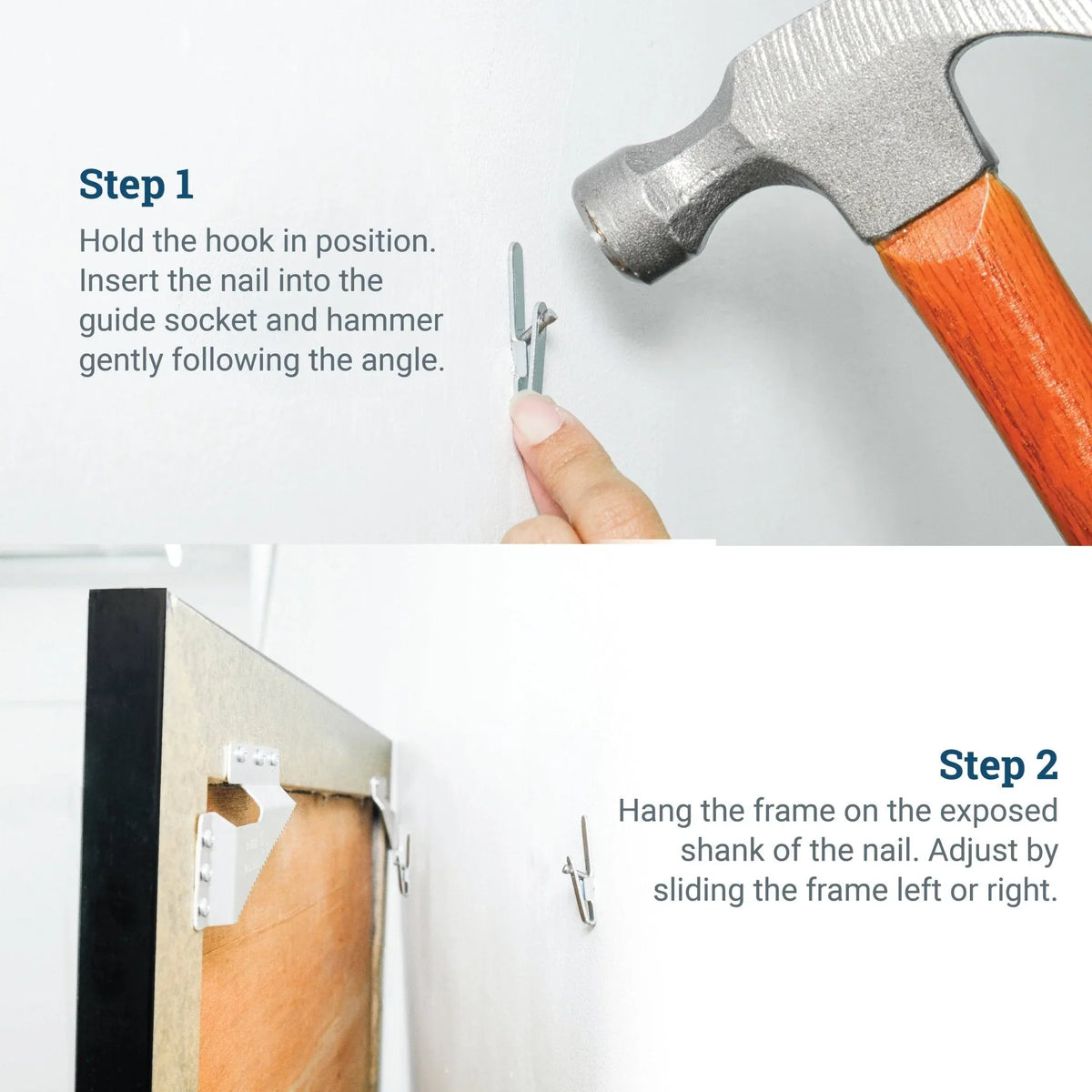 Replacement Hook/Nail Pair for Large Wall Buddies - S-WB-HookLg - Picture Hang Solutions