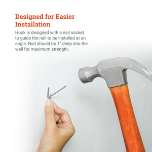 Replacement Hook/Nail Pair for Large Wall Buddies - S-WB-HookLg - Picture Hang Solutions