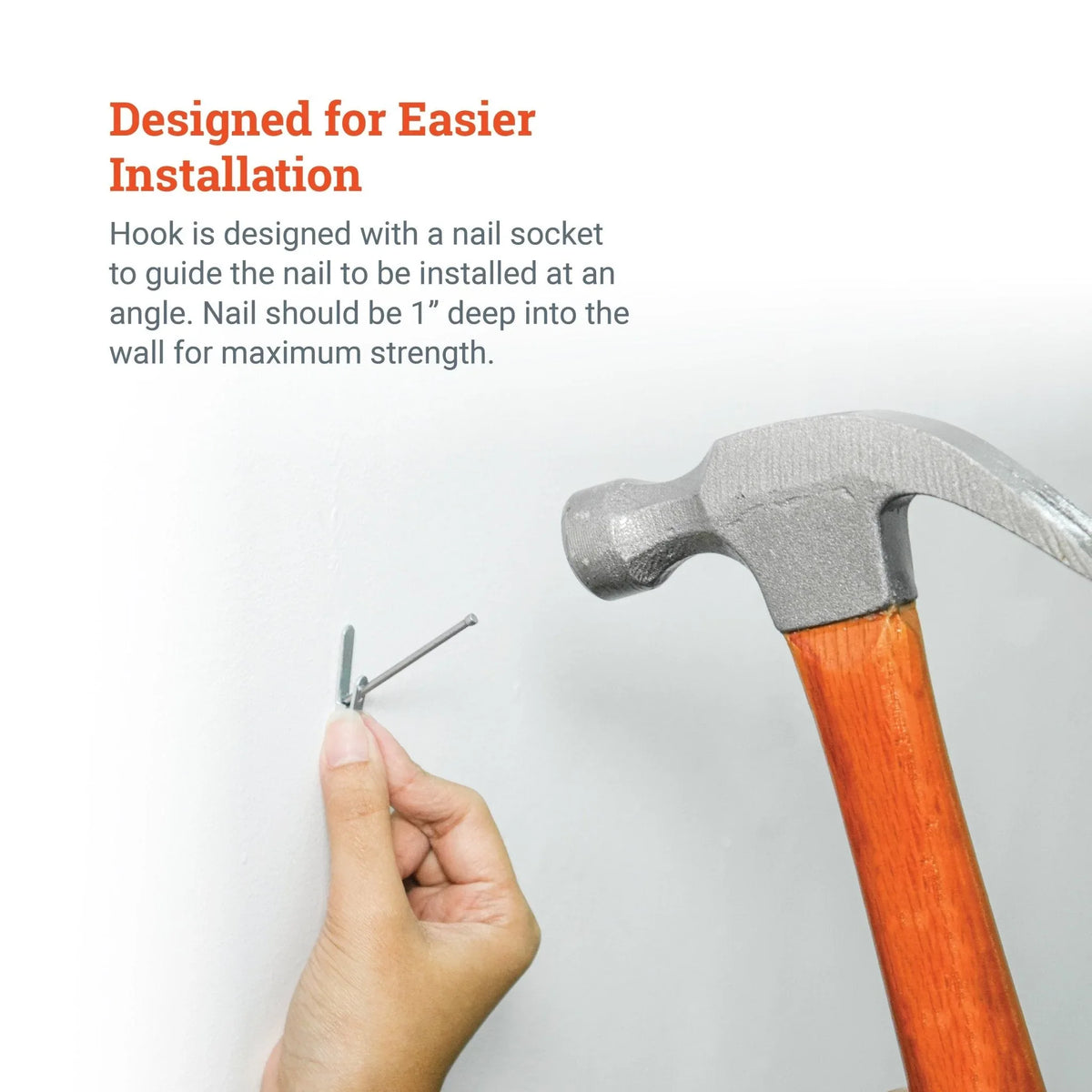 Replacement Hook/Nail Pair for Large Wall Buddies - S-WB-HookLg - Picture Hang Solutions