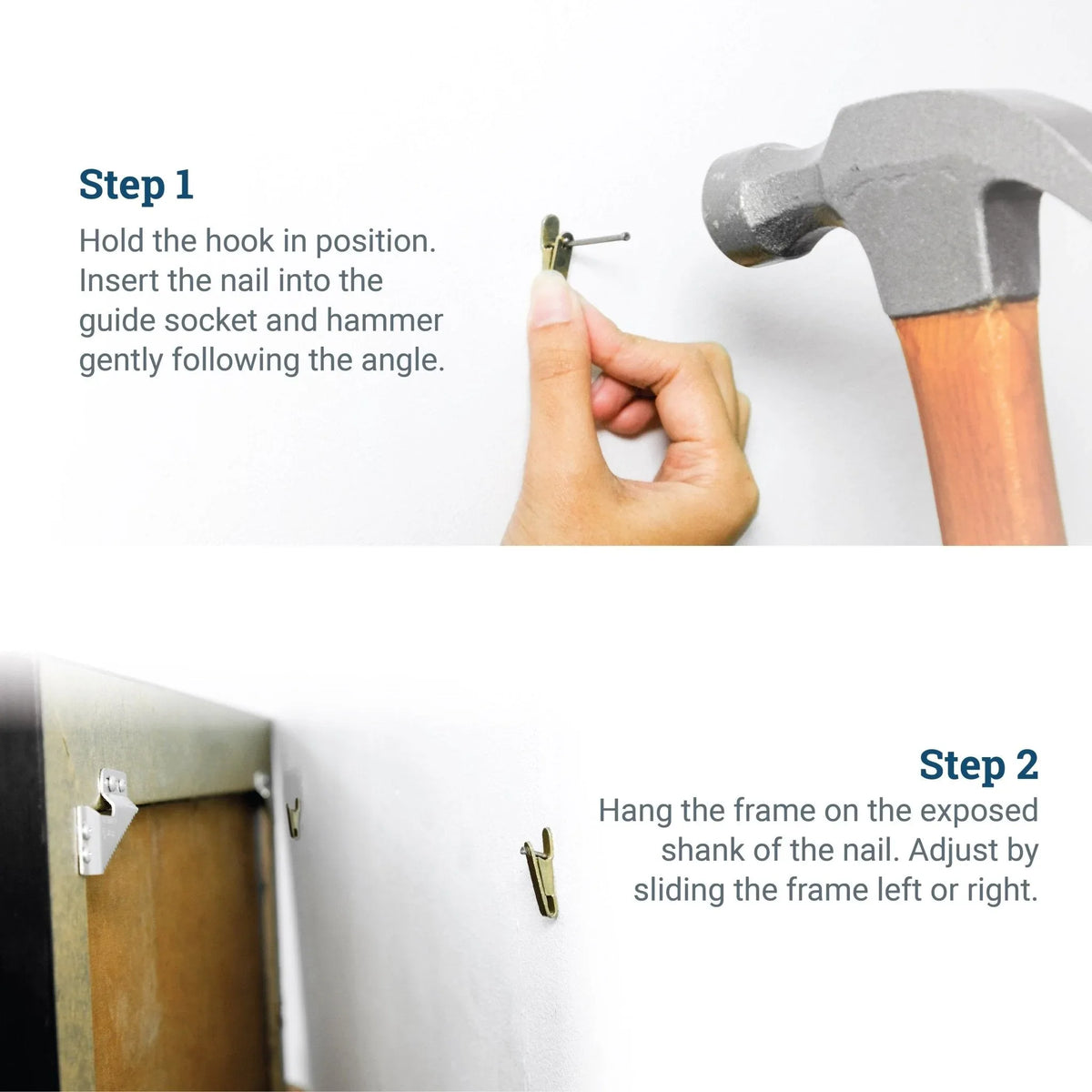 Replacement Hook/Nail Pair for Small or Metal Wall Buddies - S-WB-HOOKSM - Picture Hang Solutions