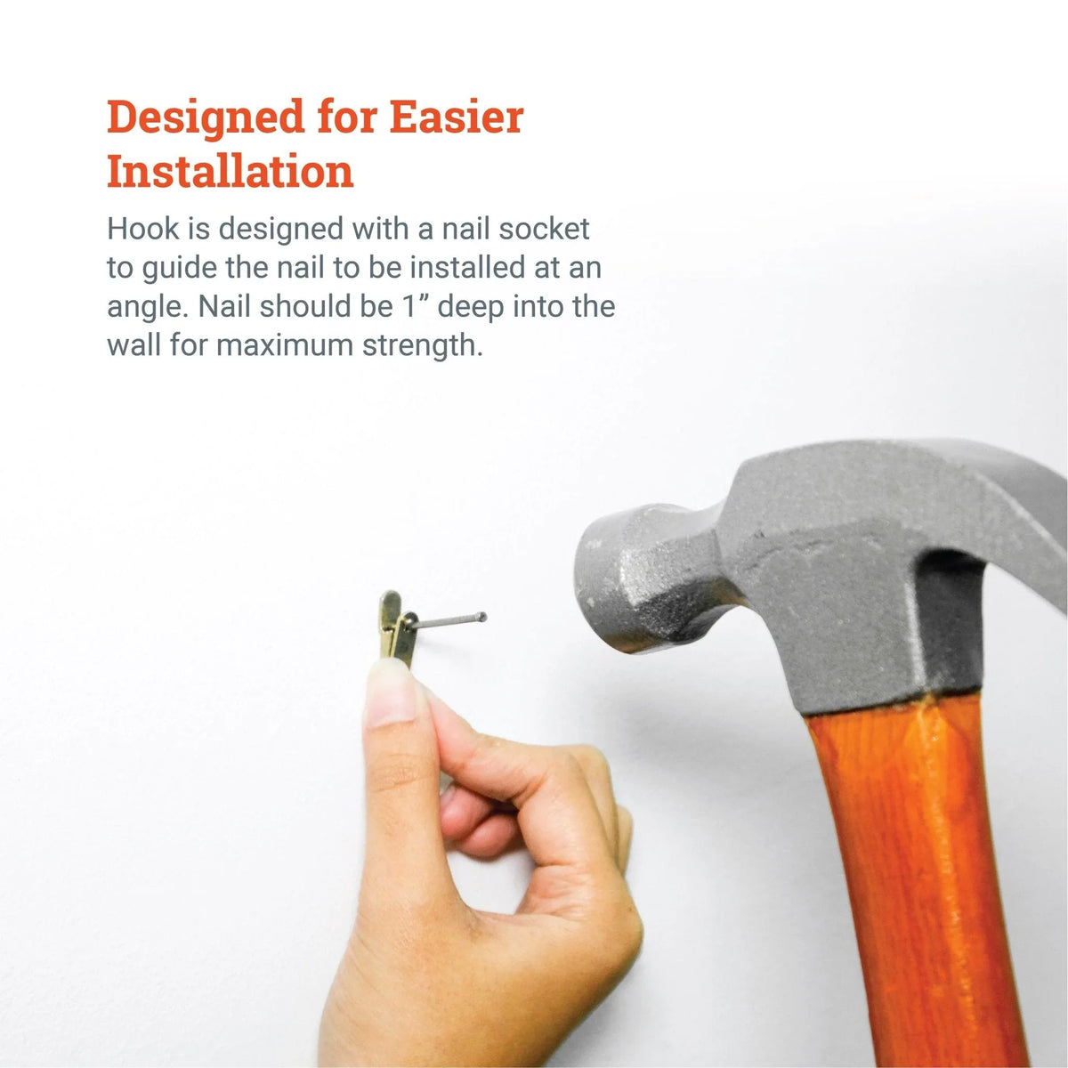 Replacement Hook/Nail Pair for Small or Metal Wall Buddies - S-WB-HOOKSM - Picture Hang Solutions