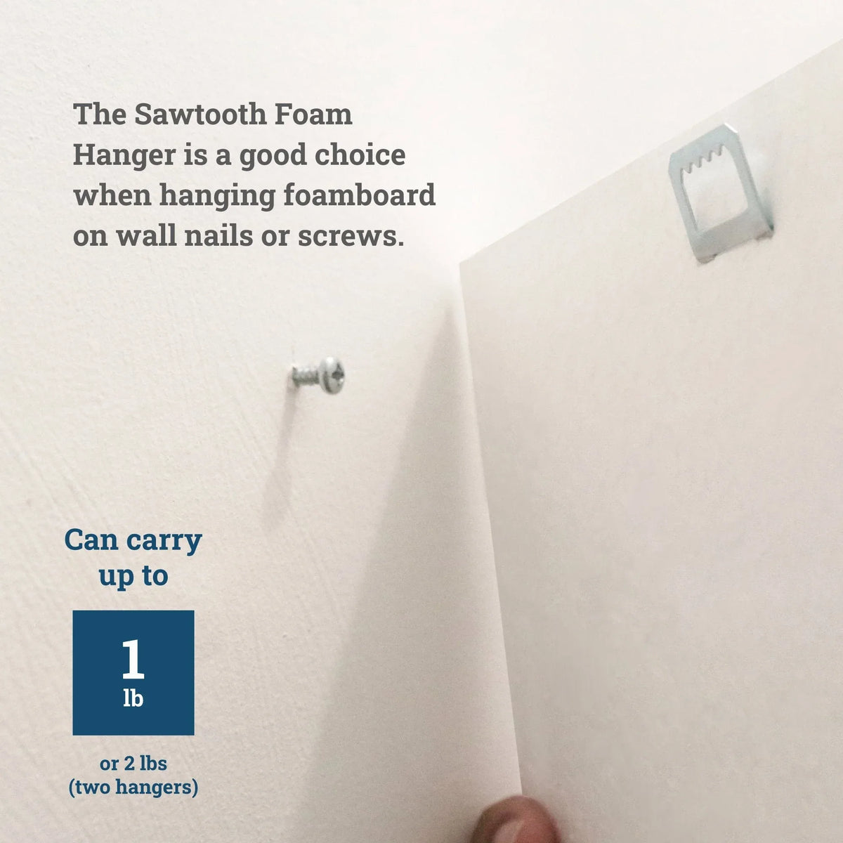 Sawtooth Foam Hanger - S-HWR-112X - Picture Hang Solutions