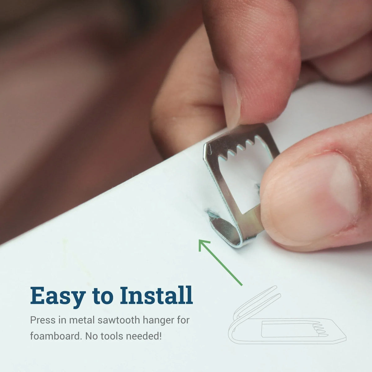 Sawtooth Foam Hanger - S-HWR-112X - Picture Hang Solutions