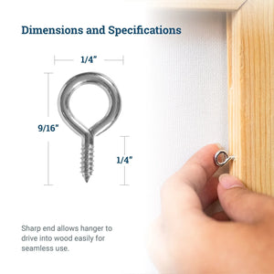 Screw Eye Hanger 216.5 - S-HWR-50701CC - Picture Hang Solutions