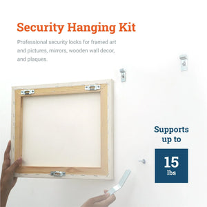 Security Kit Lock - In Wood Frame - S-SEC-2P - Picture Hang Solutions