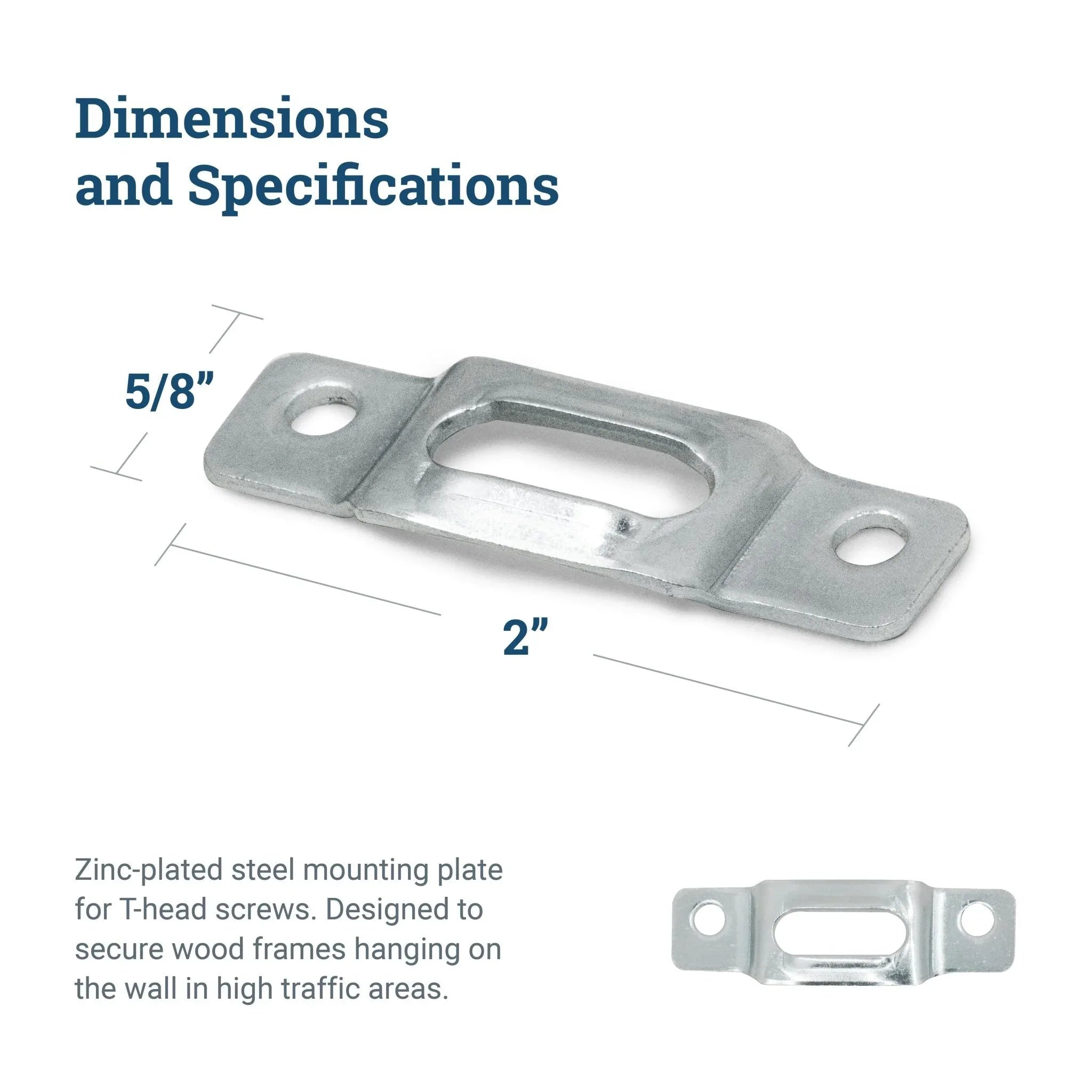 Security Mounting Plate For T-Head Screw - 2