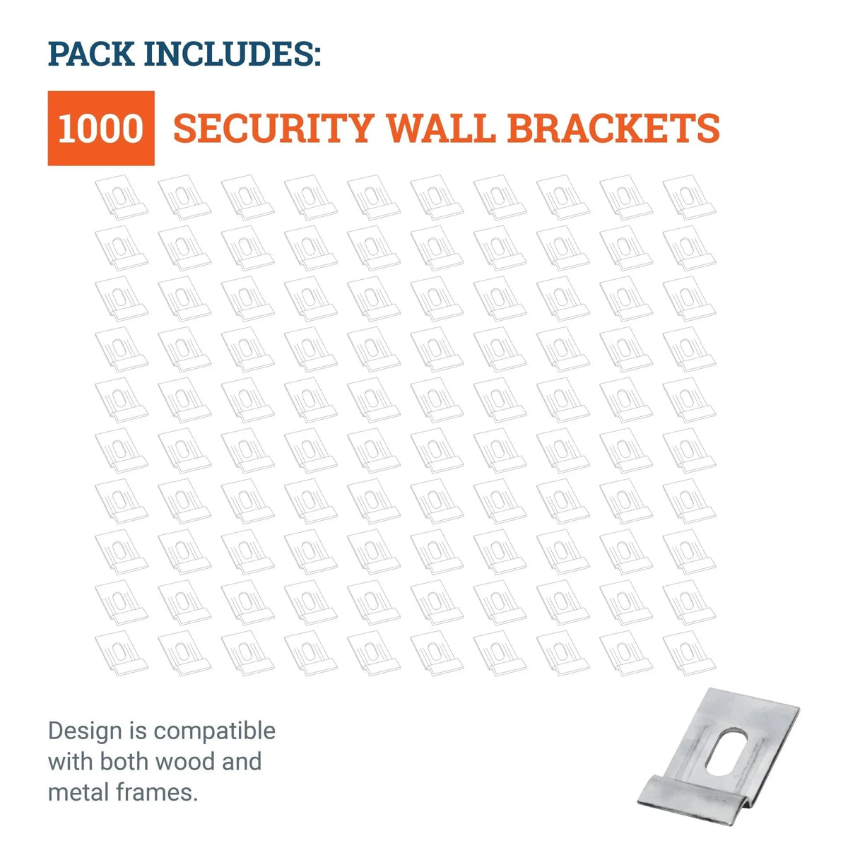 Security Wall Bracket - S-SEC-11M - Picture Hang Solutions