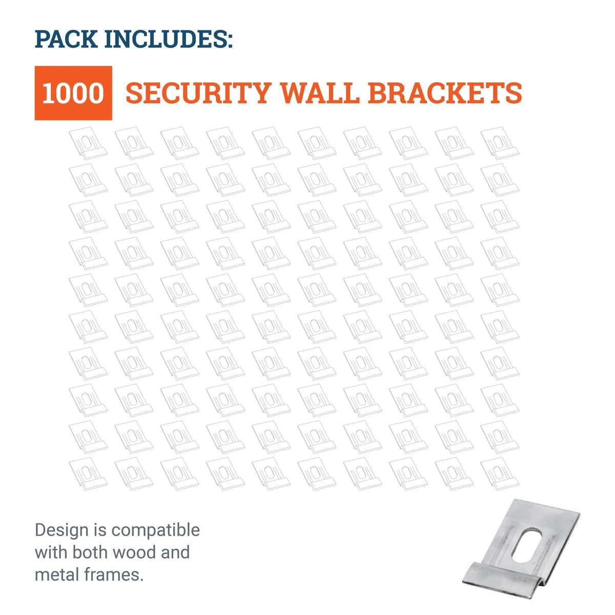 Security Wall Bracket - S-SEC-11M - Picture Hang Solutions