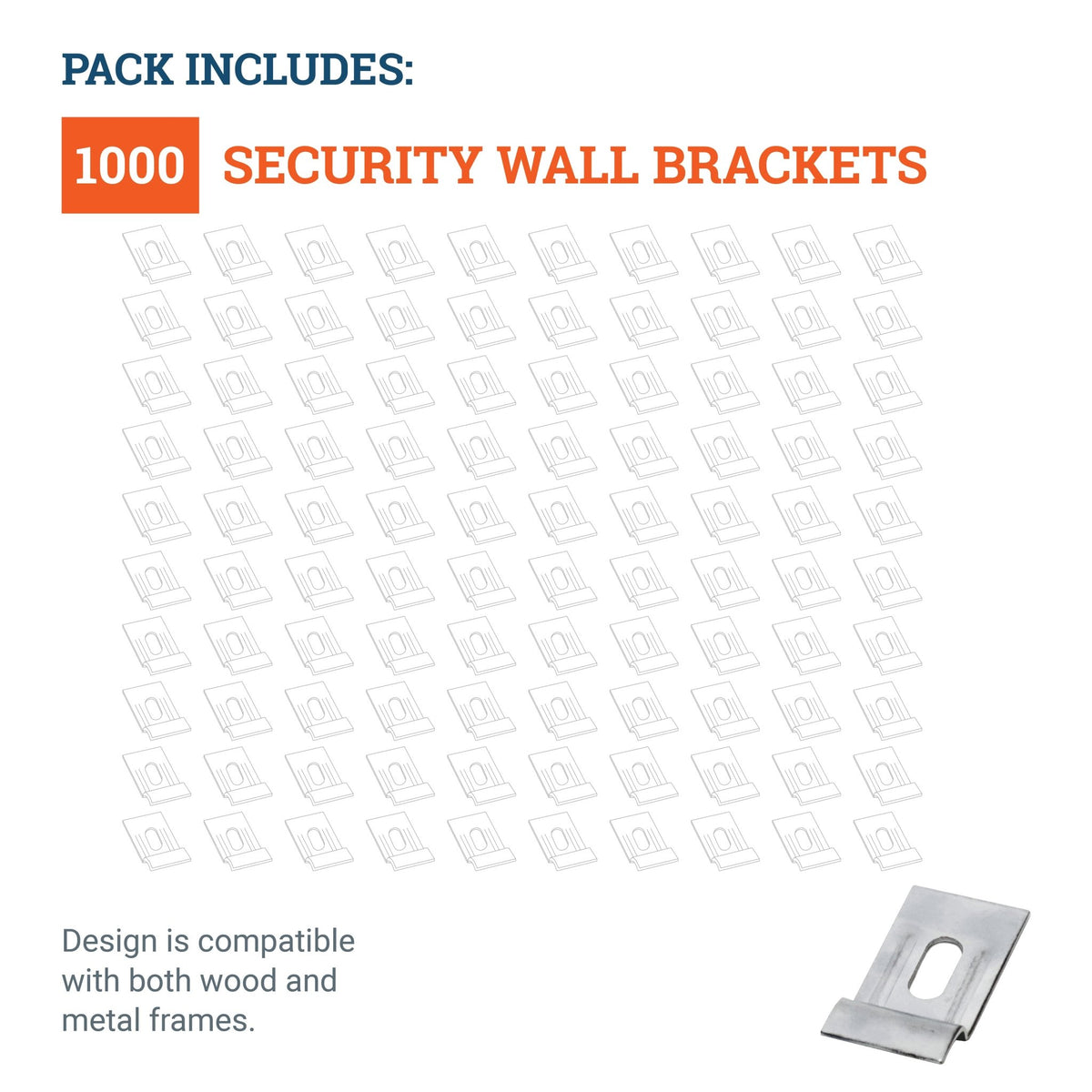 Security Wall Bracket - SEC-11M - Picture Hang Solutions