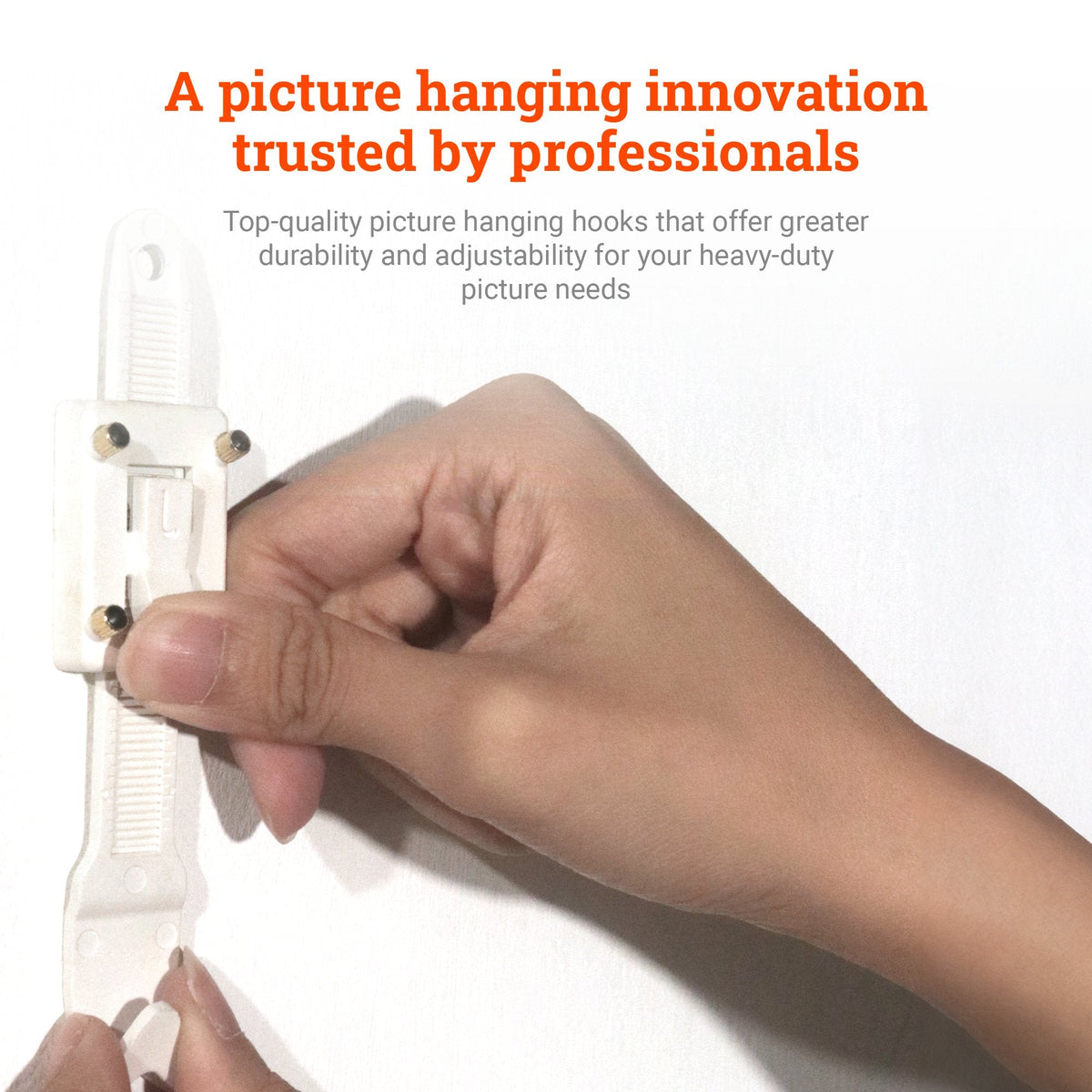 Single Strap Adjustable Hangers (Pair) - S-HWR-190 - Picture Hang Solutions