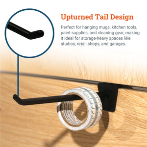 Slatwall Hooks - 8 inches - S-HWR-SLAT8 - Picture Hang Solutions