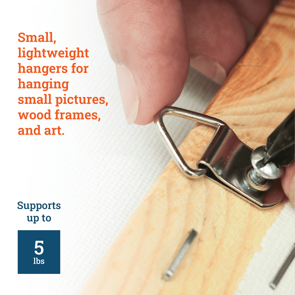 Small 1-Hole Hanger - S-HWR-3051X - Picture Hang Solutions