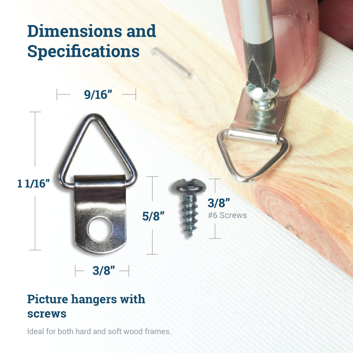 Small 1-Hole Hanger - HWR-3051X - Picture Hang Solutions