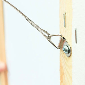 Small 1 - Hole Hanger with 6 x 3/4" Screws - S-HWR-3051-SPX - Picture Hang Solutions