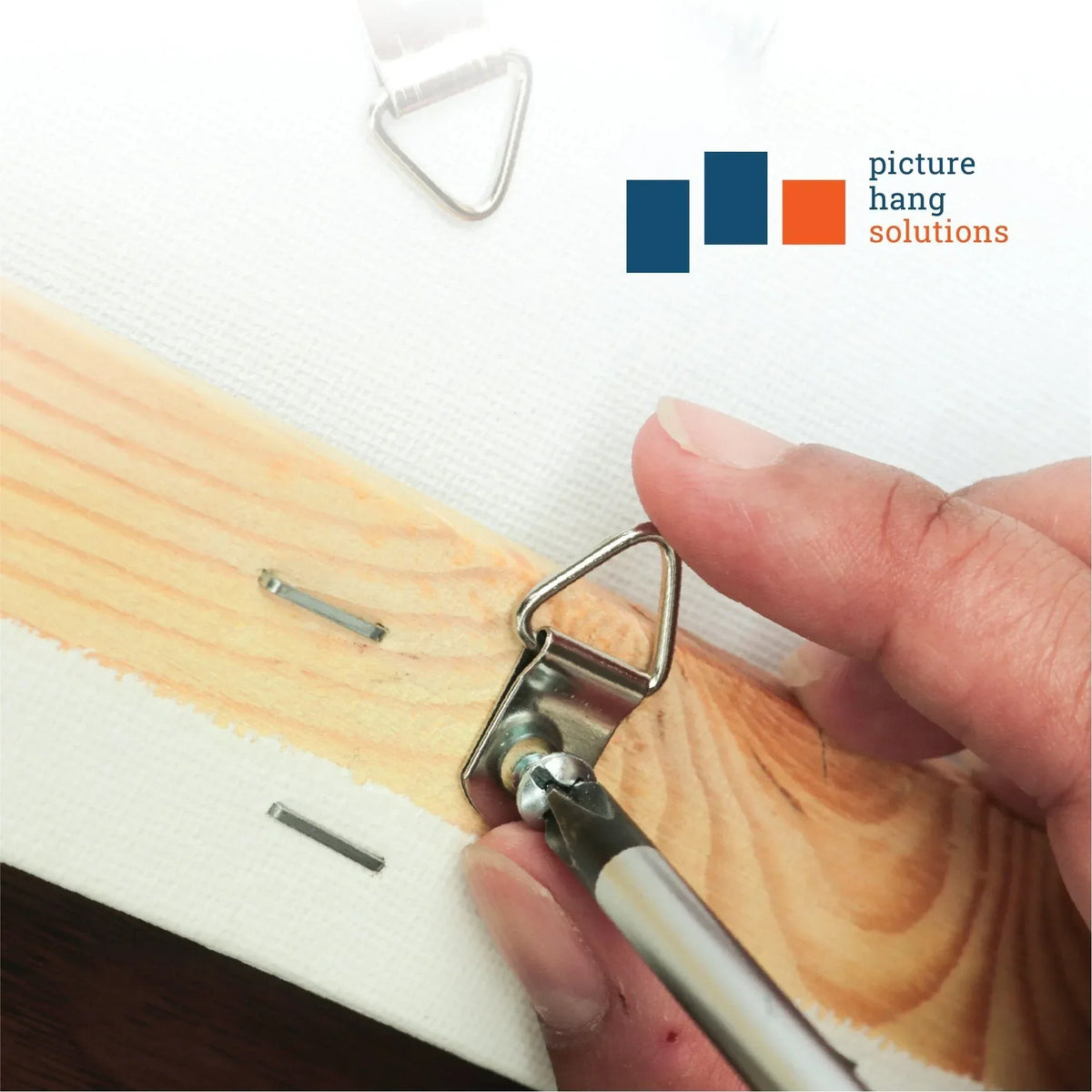 Small 1 - Hole Hanger with 6 x 3/4" Screws - S-HWR-3051-SPX - Picture Hang Solutions