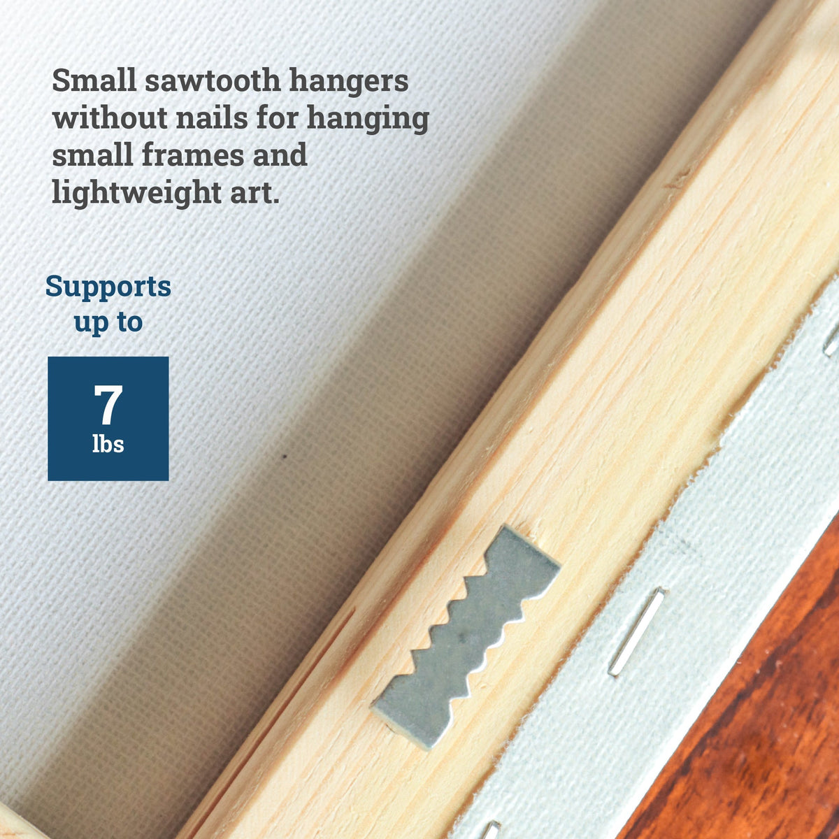 Small Sawtooth Nailess Silver - HWR-2919X - Picture Hang Solutions