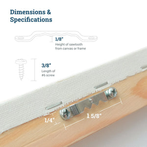 Small Sawtooth with Screws - S-HWR-2900X - Picture Hang Solutions