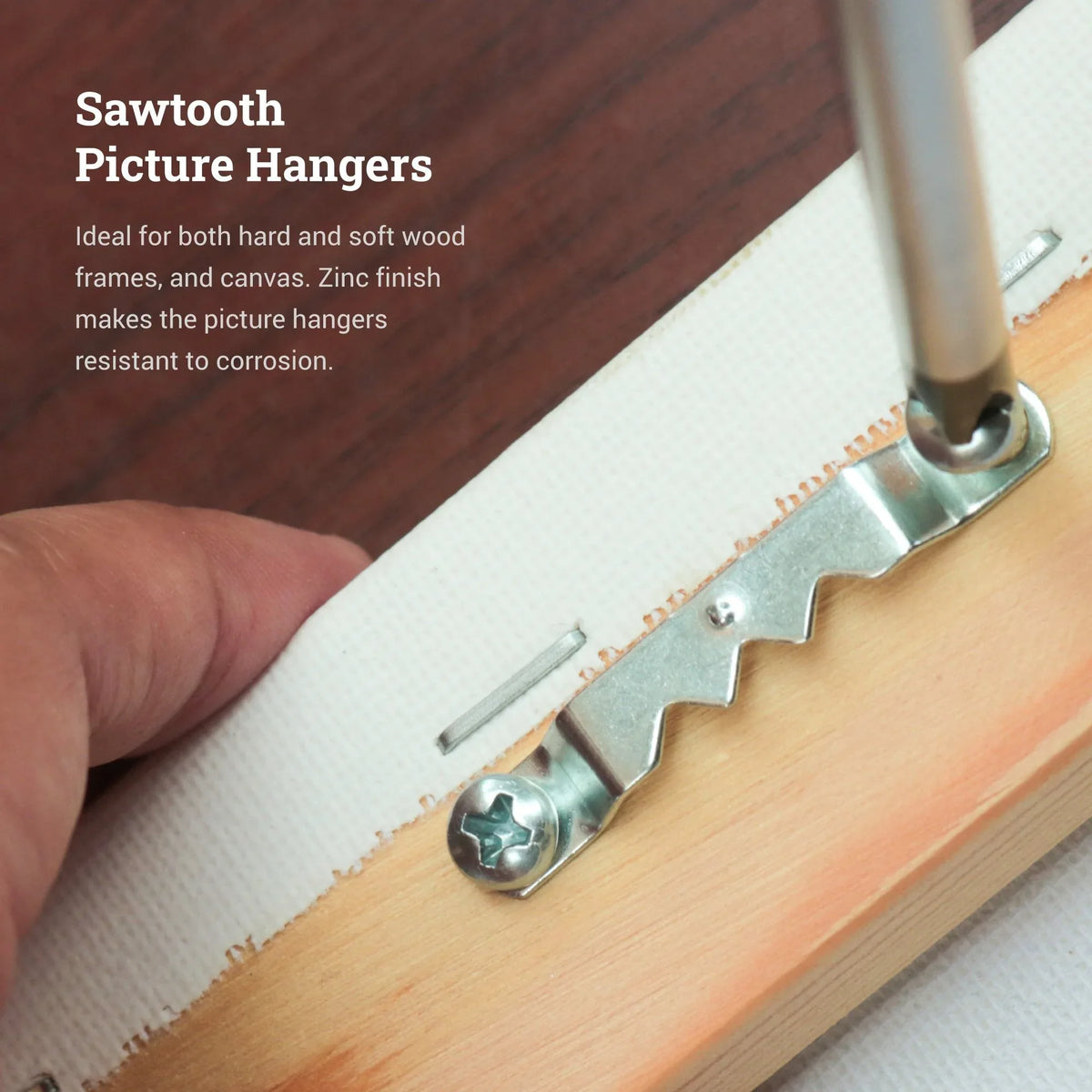 Small Sawtooth with Screws - S-HWR-2900X - Picture Hang Solutions