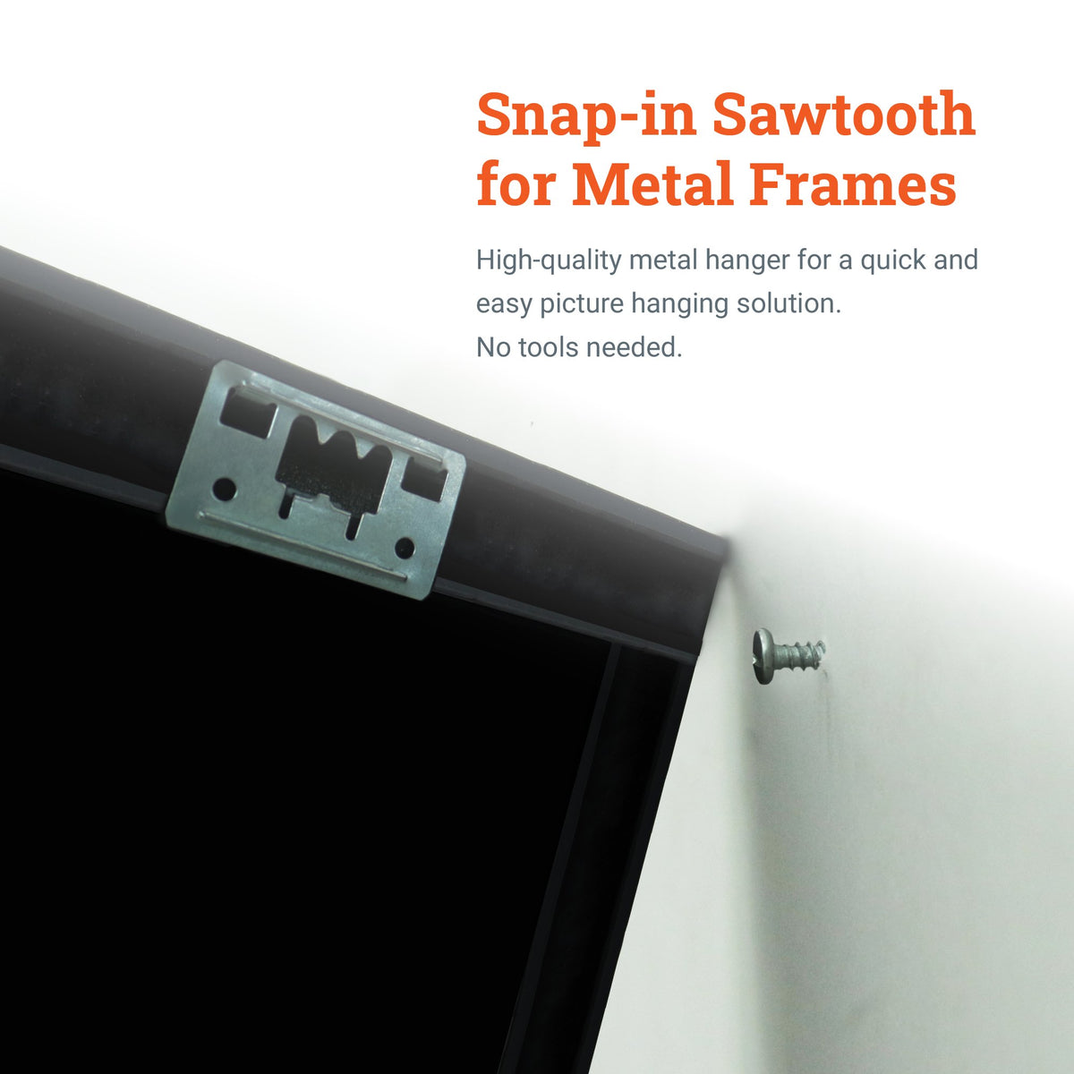 Snap-in Sawtooth for Metal Frames - HWR-07X - Picture Hang Solutions