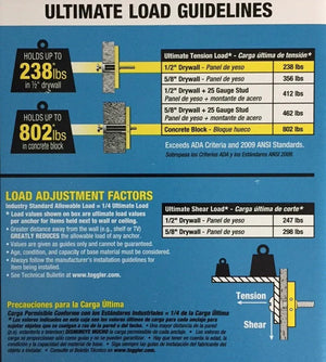 SnapToggle Anchor BA 3/16 - 24 - S-SC-ATOGIV - Picture Hang Solutions