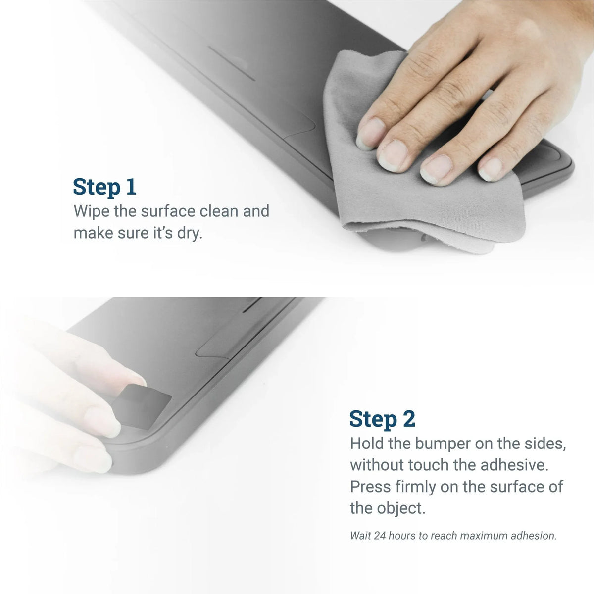 Square Tapered Tall Black Rubber Feet - S-VSQBB35 - Picture Hang Solutions