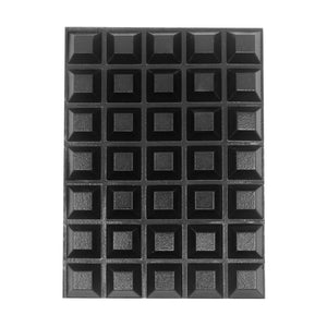 Square Tapered Tall Black Rubber Feet - S-VSQBB35 - Picture Hang Solutions