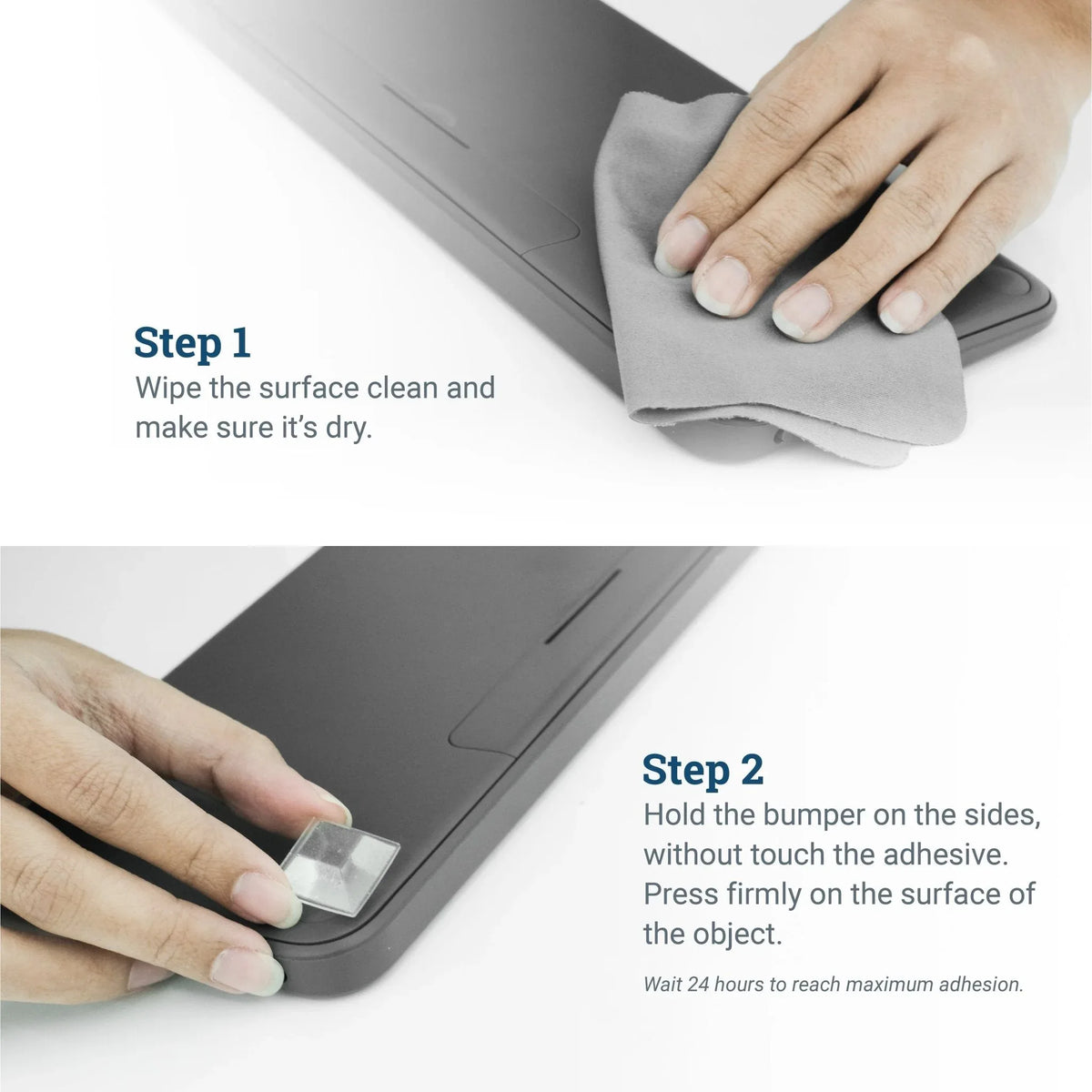 Square Tapered Tall Clear Rubber Feet - S-VSQBC35 - Picture Hang Solutions