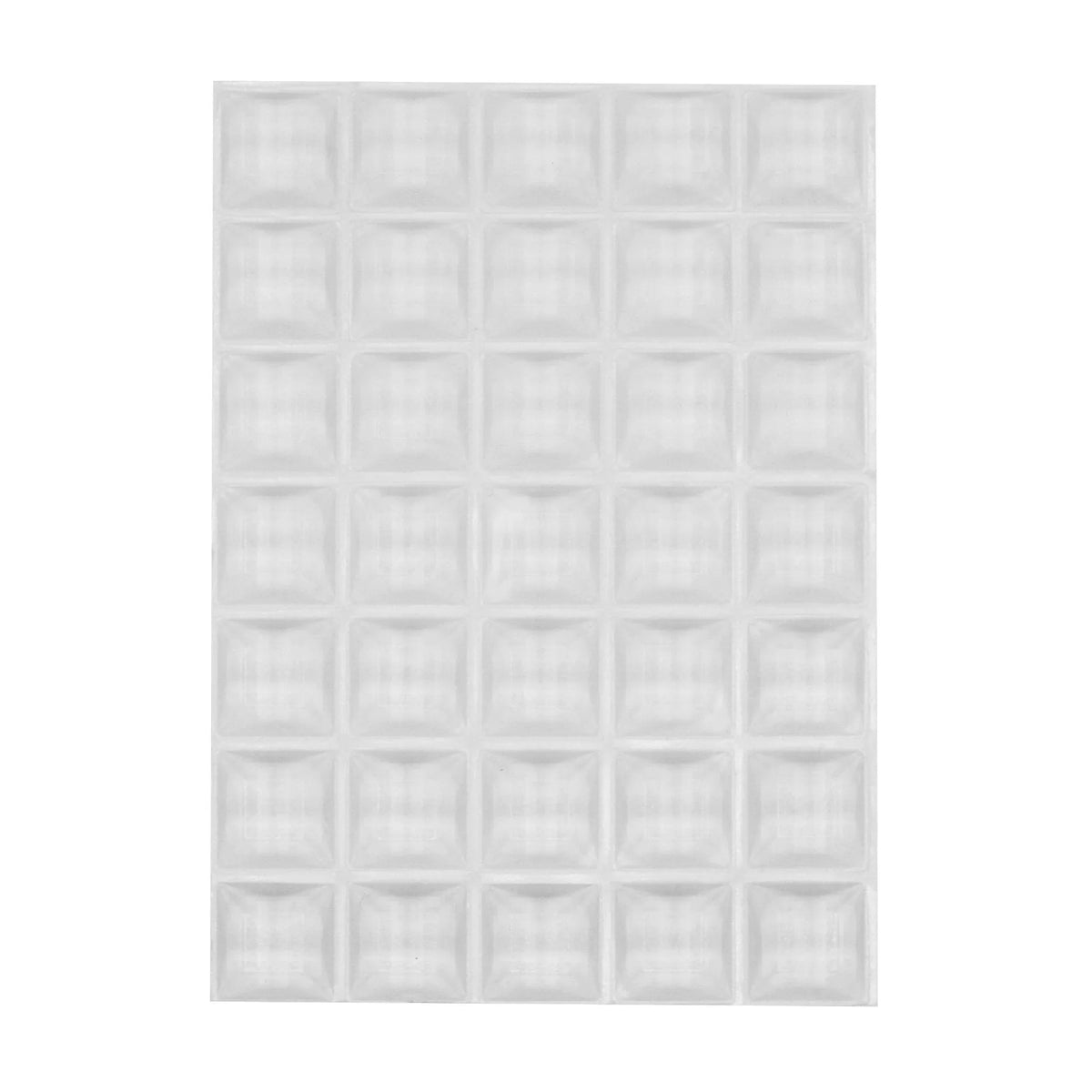 Square Tapered Tall Clear Rubber Feet - S-VSQBC35 - Picture Hang Solutions