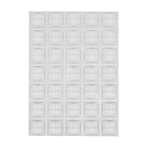 Square Tapered Tall Clear Rubber Feet - S-VSQBC35 - Picture Hang Solutions